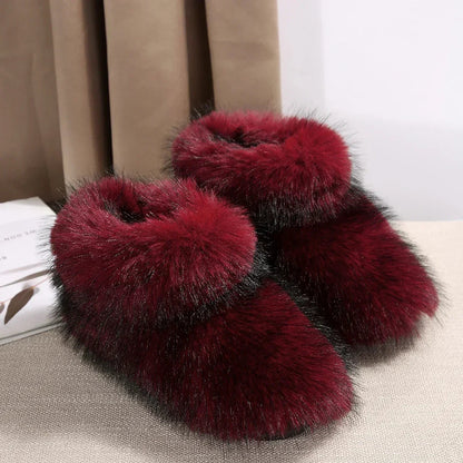 High Over-the-knee Fur Wool-like Plus Velvet Snow Boot