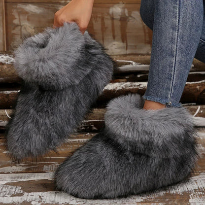 High Over-the-knee Fur Wool-like Plus Velvet Snow Boot