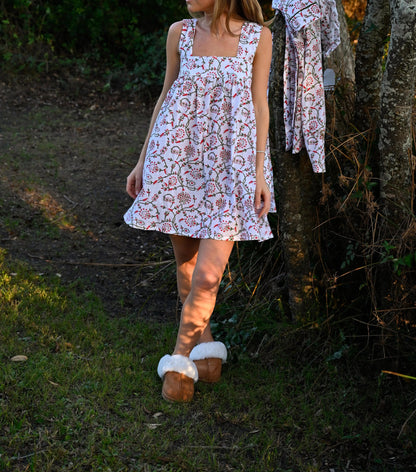 Stripe Tie-up Mini Dress