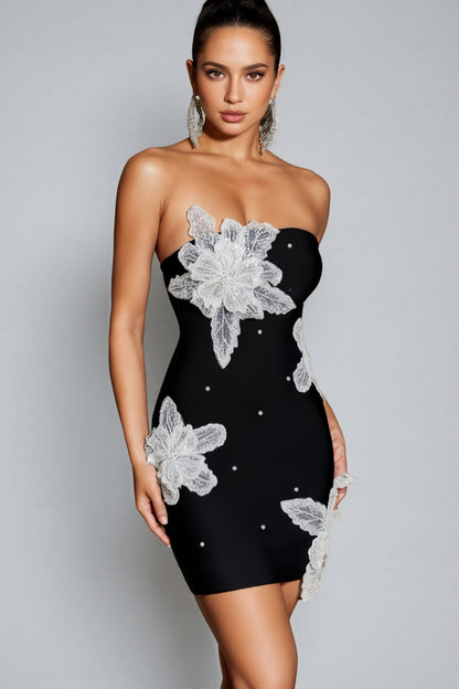 Fari Beaded Knit Mini Dress