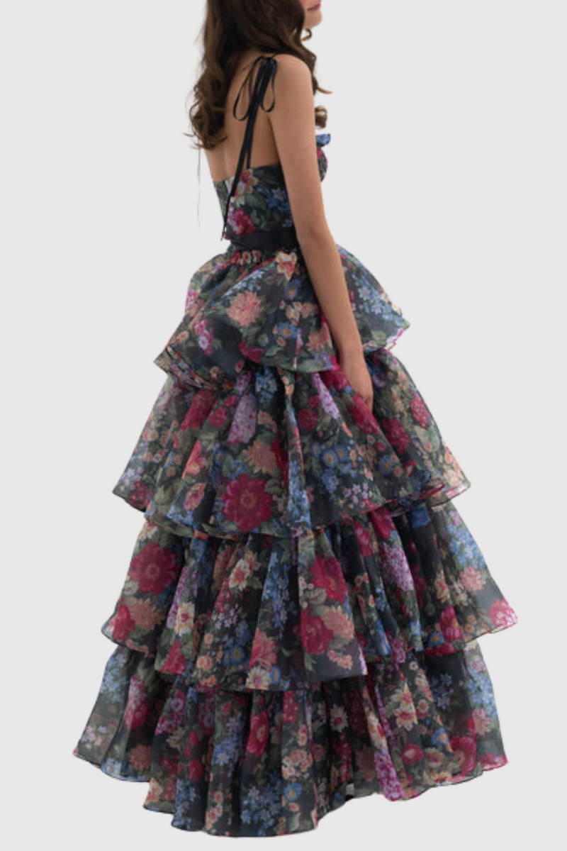 Nicola Cutout Ruffle Skirt Two Piece Set