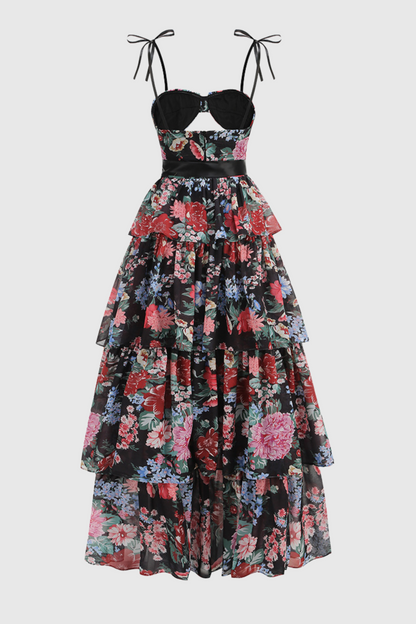 Nicola Cutout Ruffle Skirt Two Piece Set