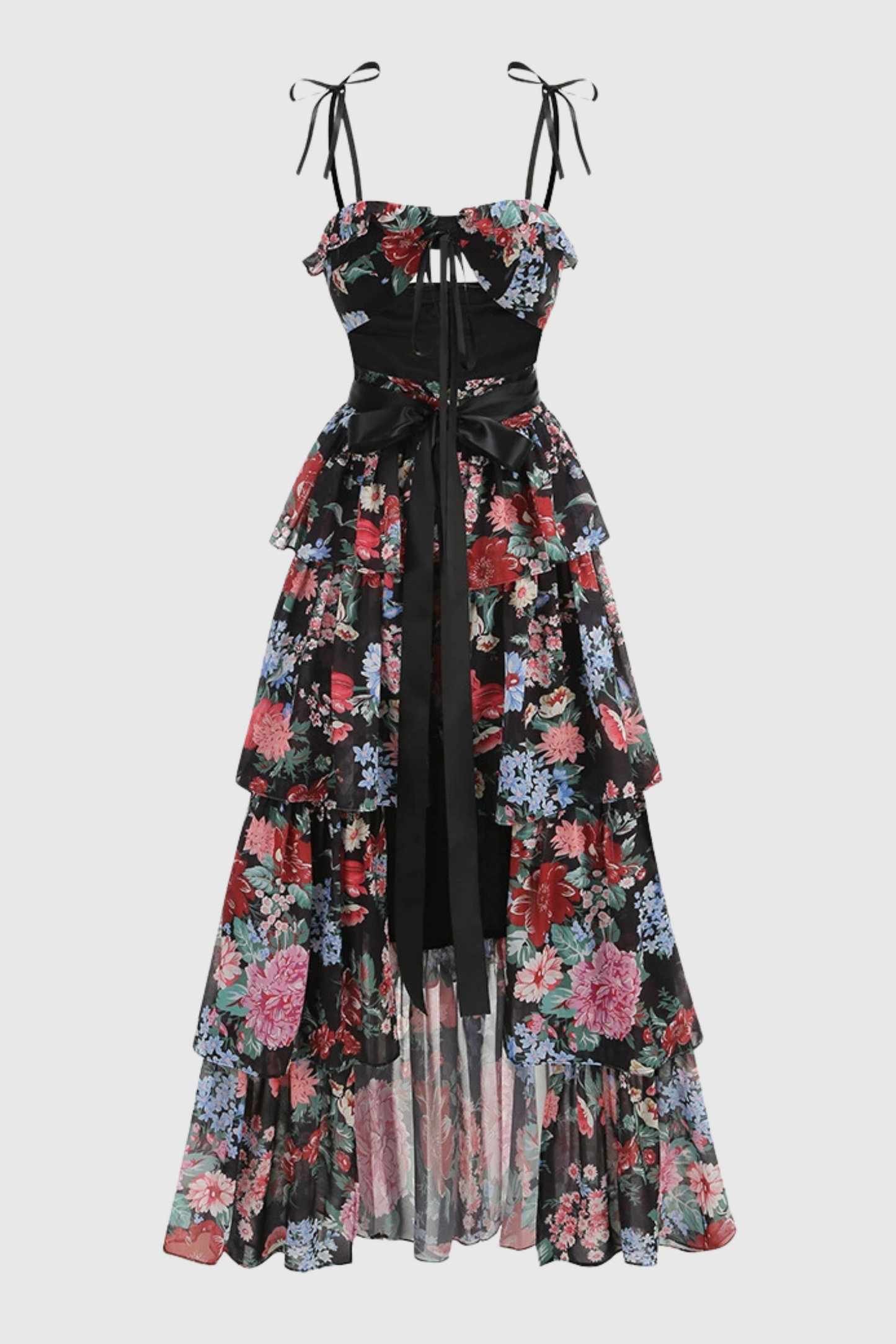 Nicola Cutout Ruffle Skirt Two Piece Set