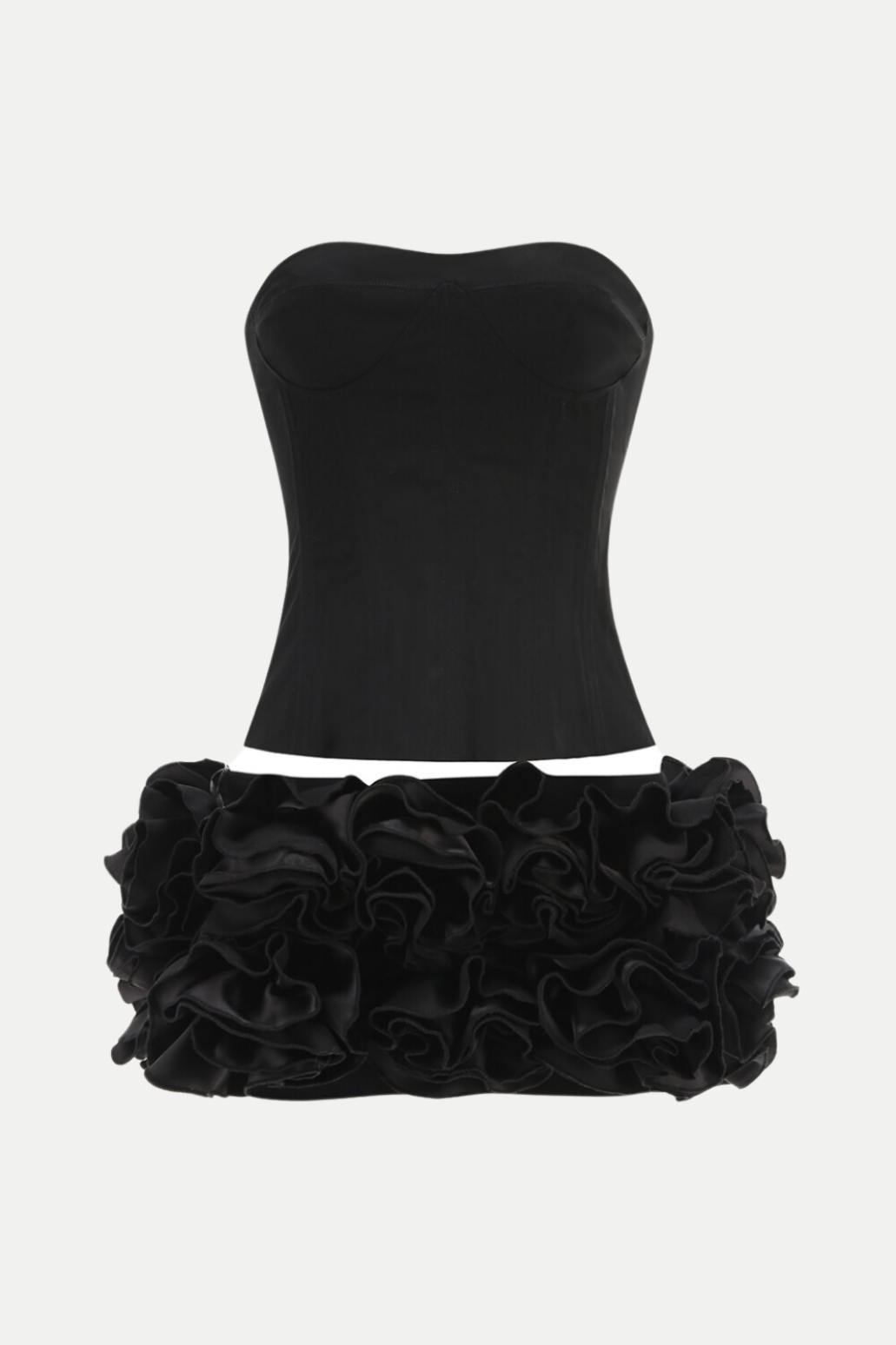 Nuala Lace Up Two Piece Set - Black