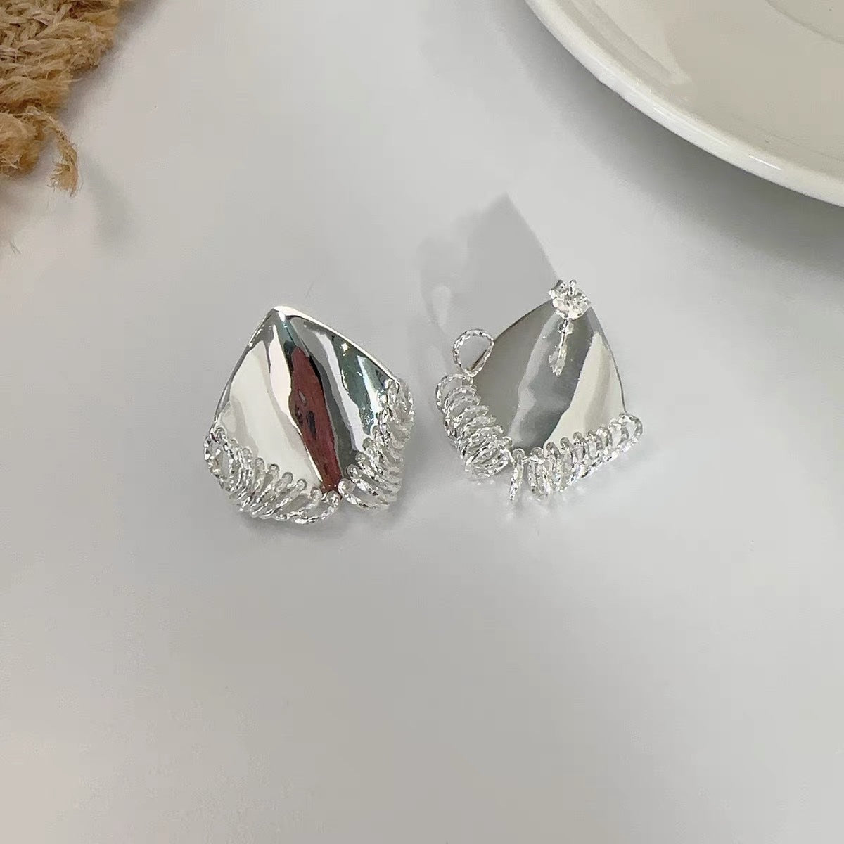 Beautiful Silver Earring with Unique Style