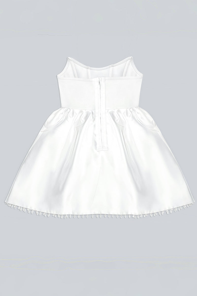 Hadrian Pearl Lace Mini Dress