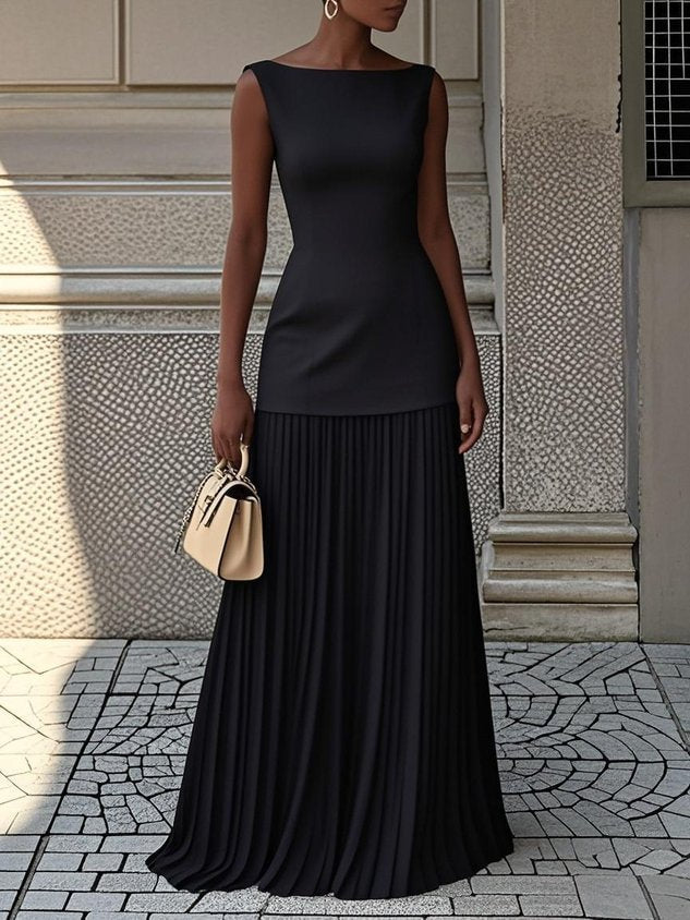 Color Sofia Pleated Two Piece Set