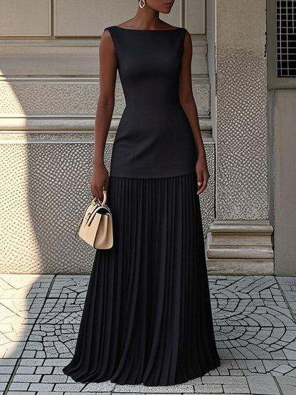 Color Sofia Pleated Two Piece Set