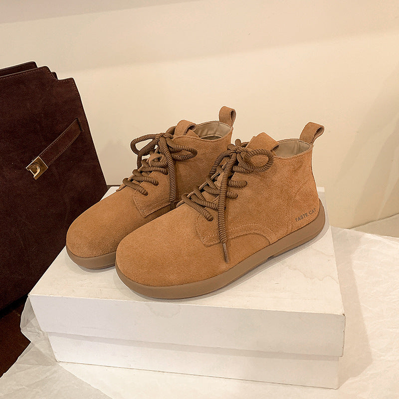 Genuine Flat Retro Easy Matching Boots