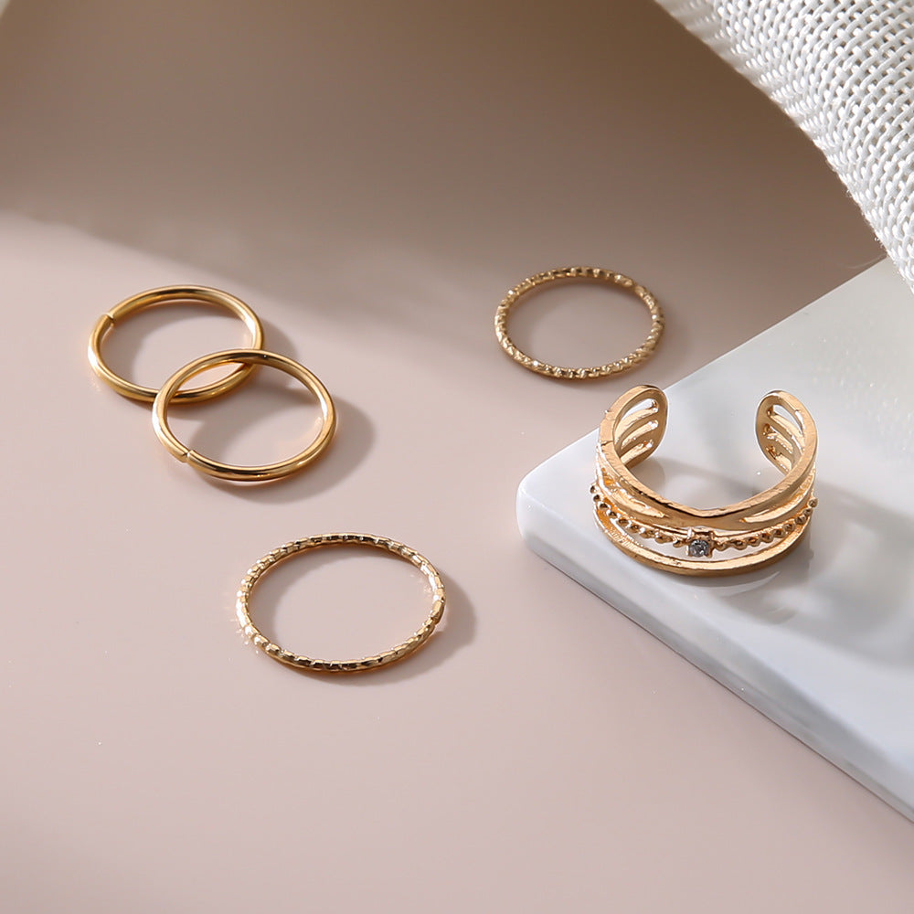 Delicate Artisan Gold Ring
