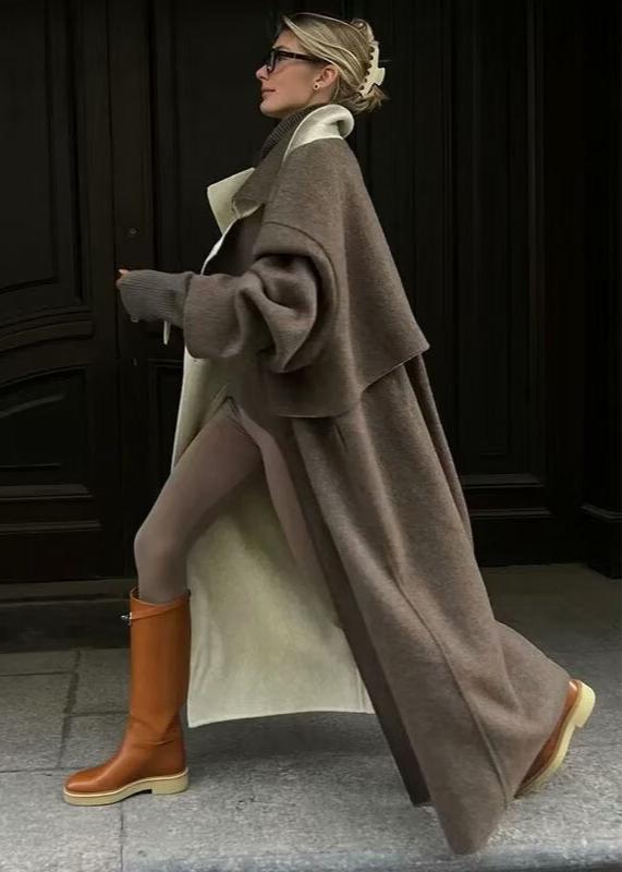Long Style Woolen Coat for - Timeless Comfort & Versatility