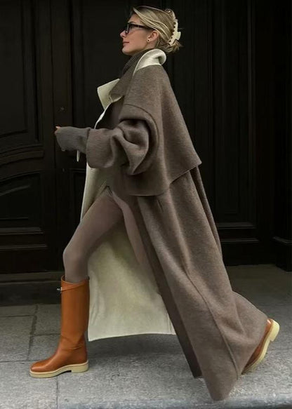 Long Style Woolen Coat for - Timeless Comfort & Versatility