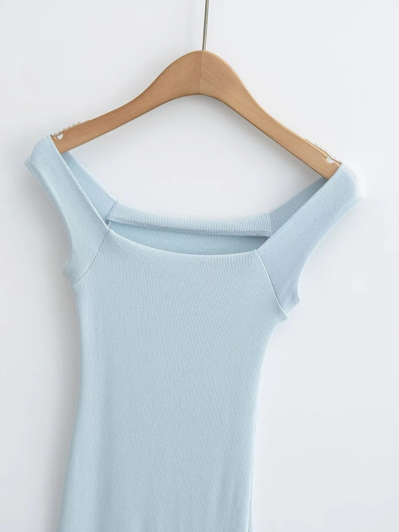 Blue – Slim Fit Mini Dress