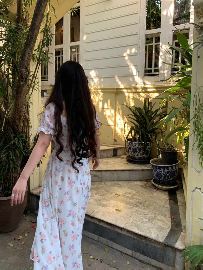 Magnolia Scent Embroidered Maxi Dress _ Graceful Edition