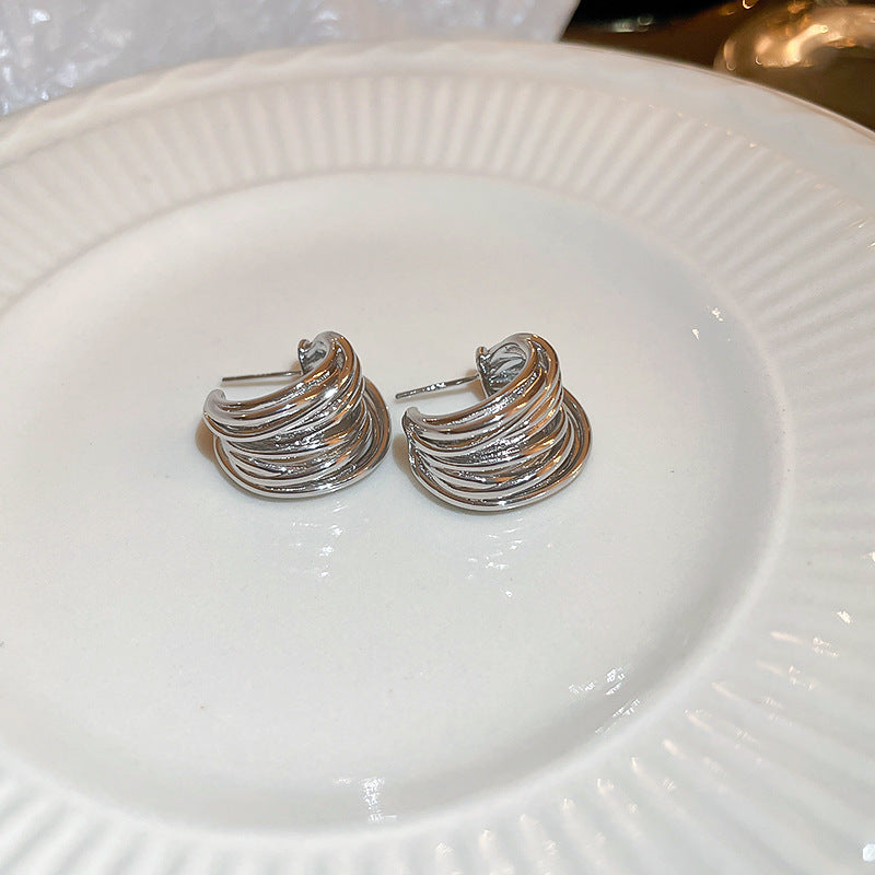 Classic Silver Earring with Timeless Appeal