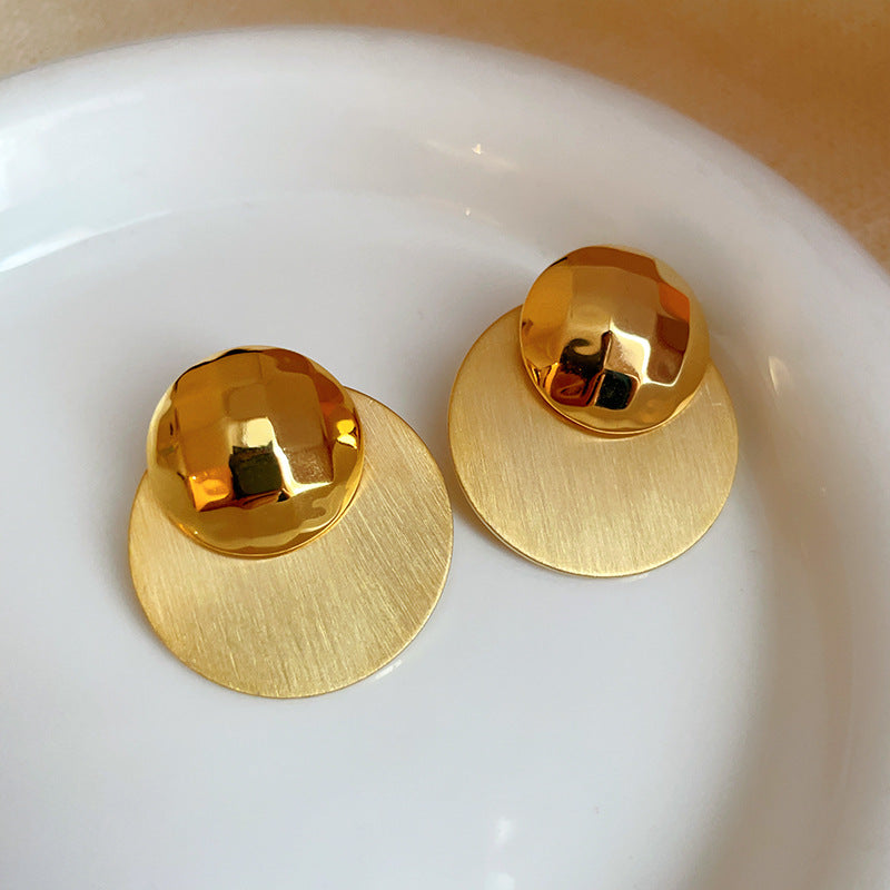 Delicate Artisan Gold Earring