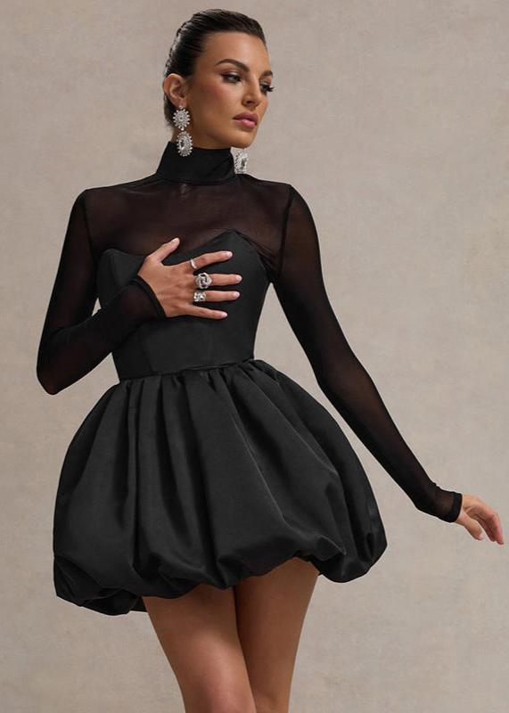 Eclipse Balloon-skirt Mini Dress