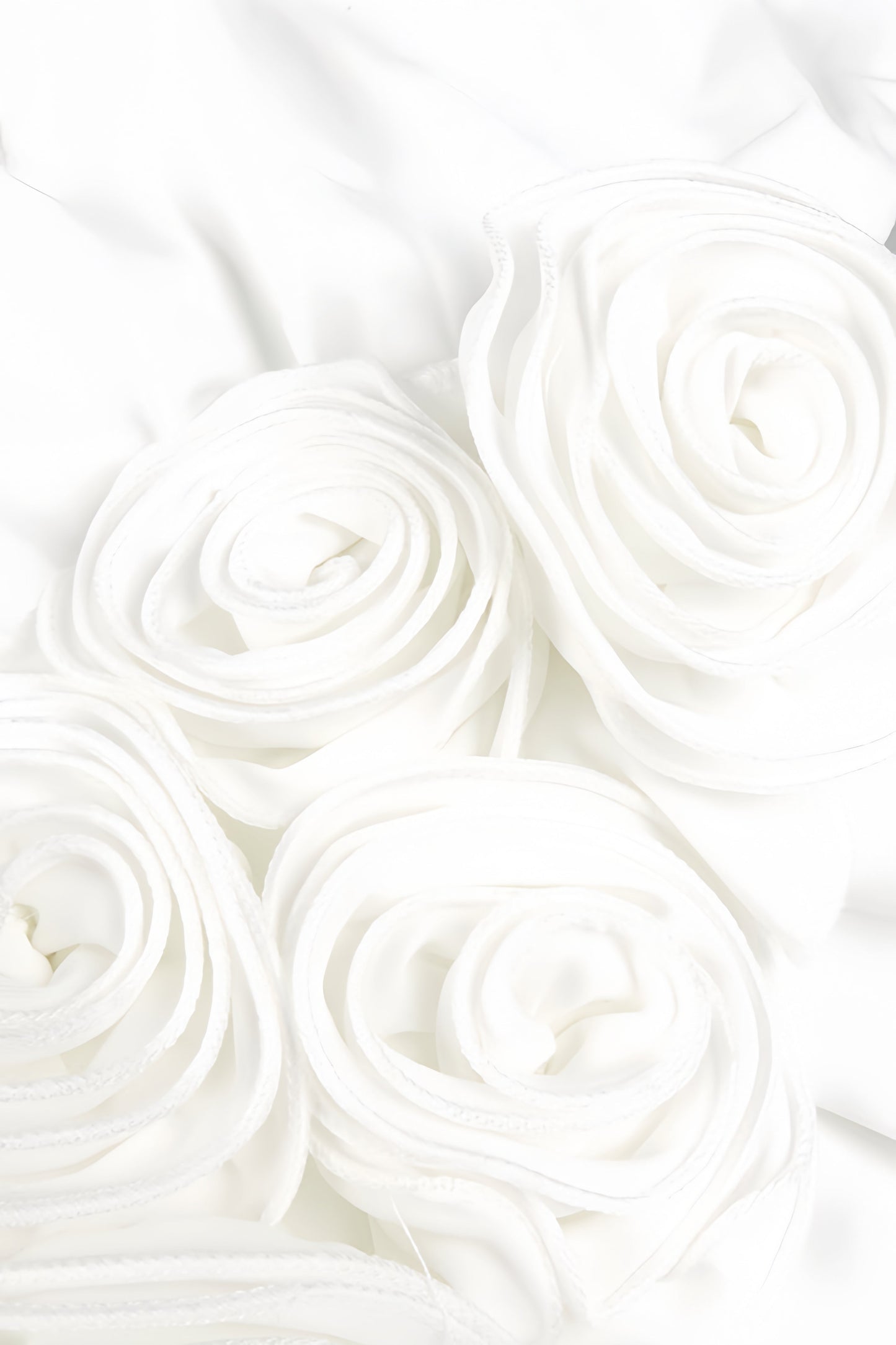Vivialk V-neck 3d Flower Pleated Maxi Dress