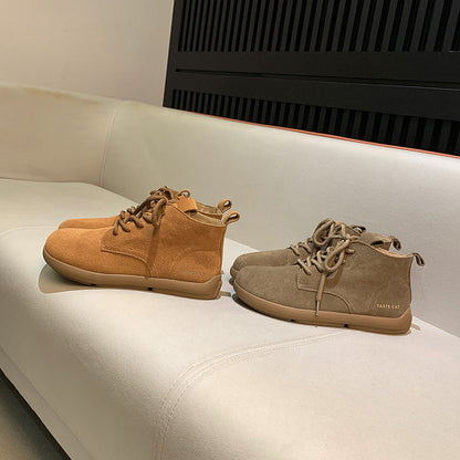 Genuine Flat Retro Easy Matching Boots