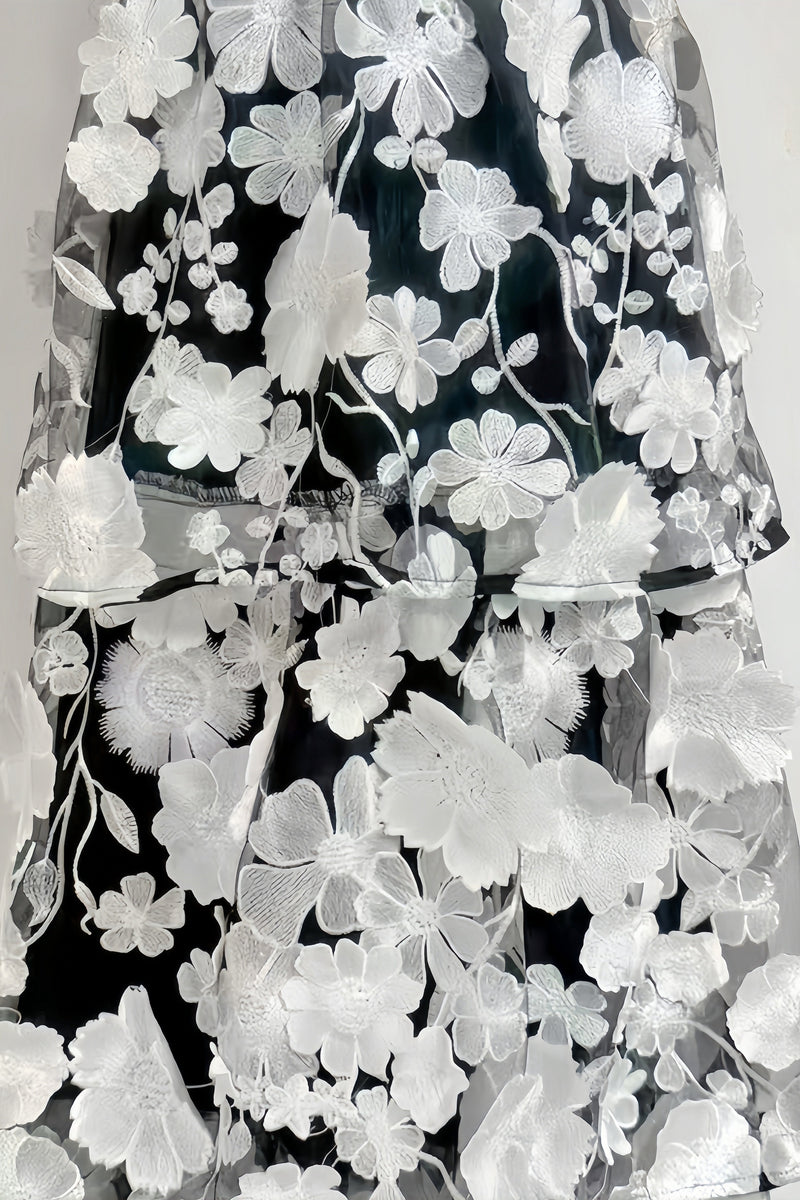 Rena Colour 3d Embellishment Maxi Dress