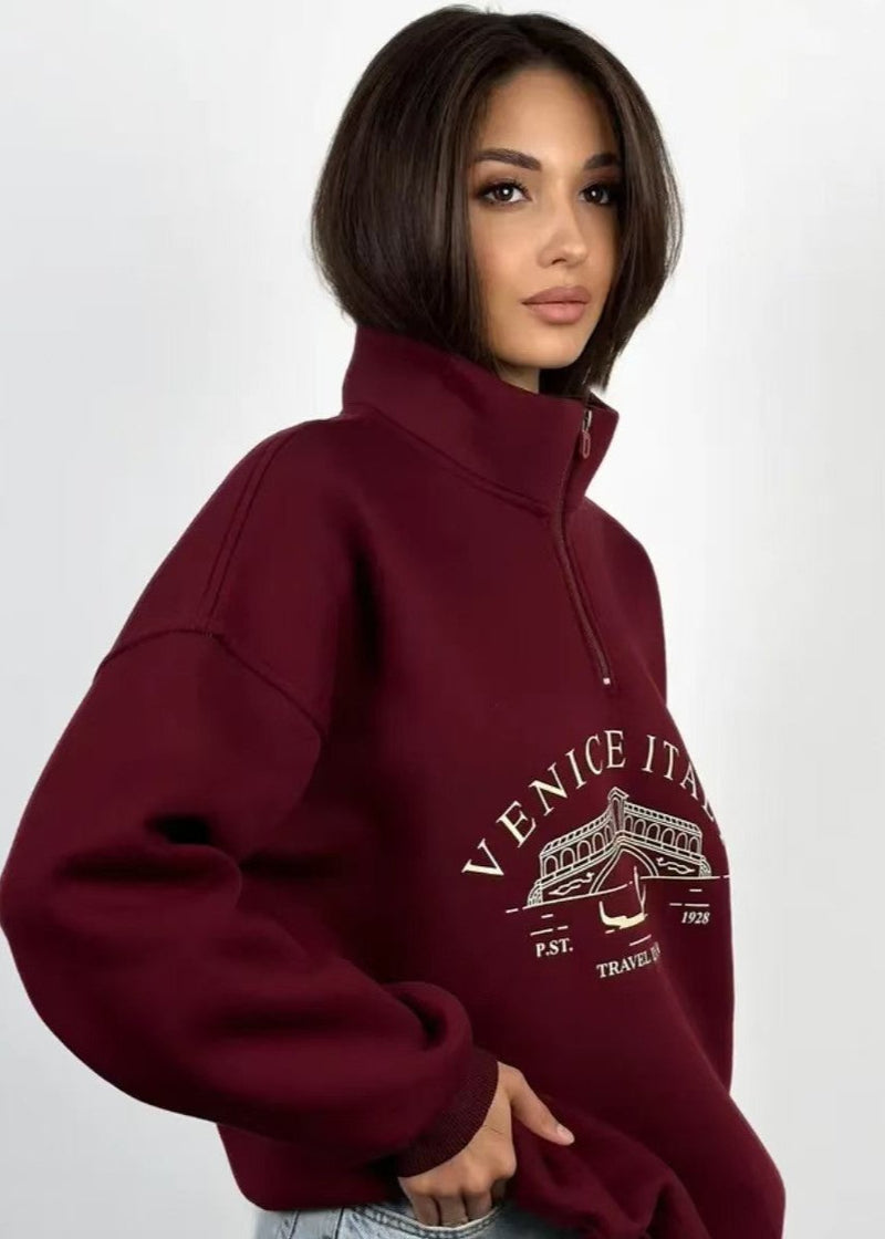 Venice Italia Quarter-zip Sweatshirt