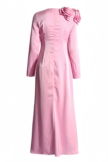 Samala 3d Satin Maxi Dress