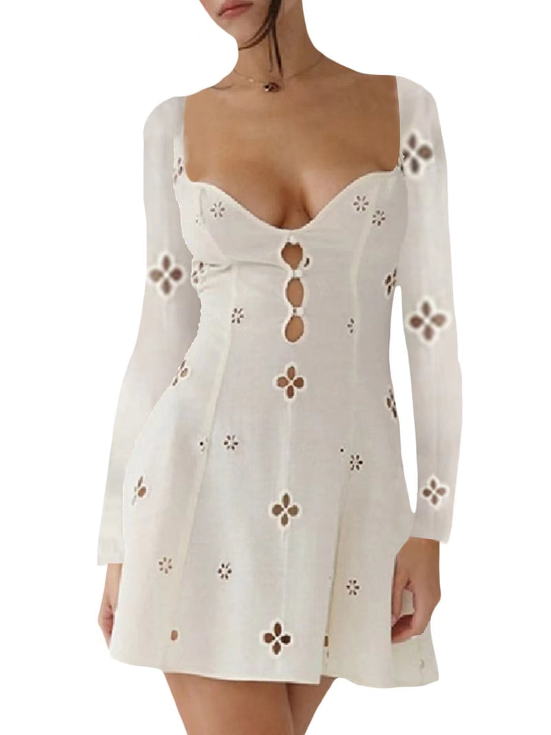Hollow Slim Maxi Dress
