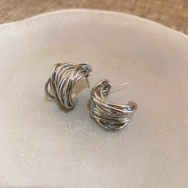 Classic Silver Earring with Timeless Appeal