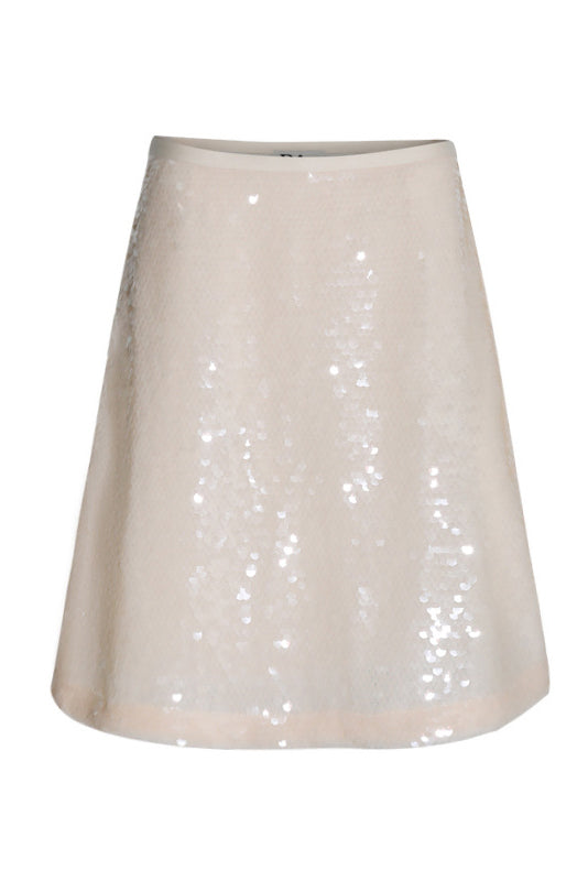 Mona Sequin-embroidered Midi Skirt