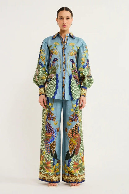 Félice Balloon Sleeve Pants Set