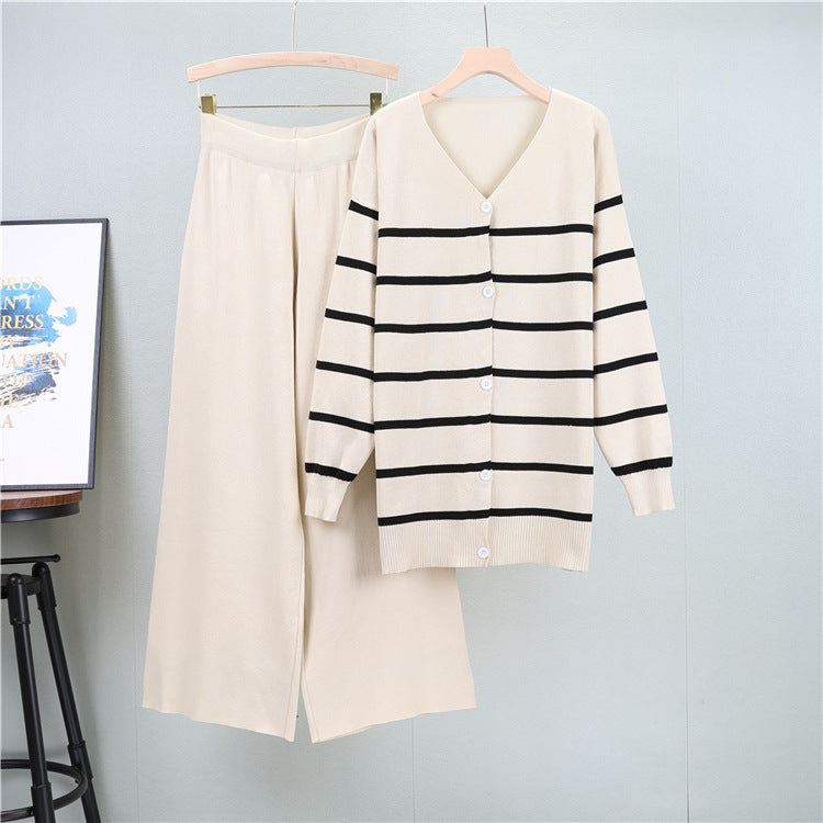 Apricot - Wide-leg Two Piece Set