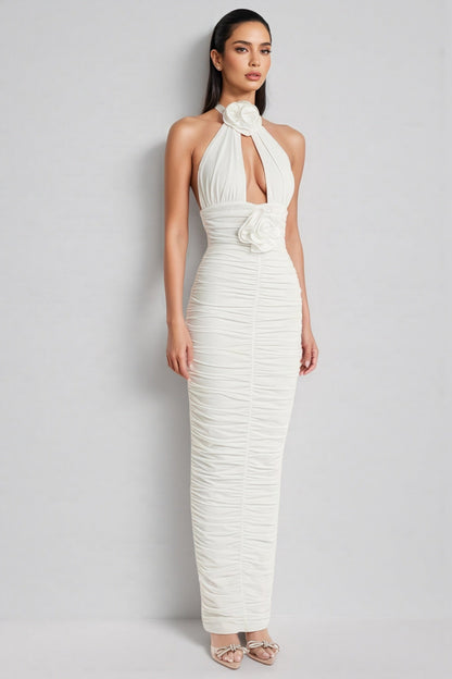 Wooh 3d Neck Maxi Dress