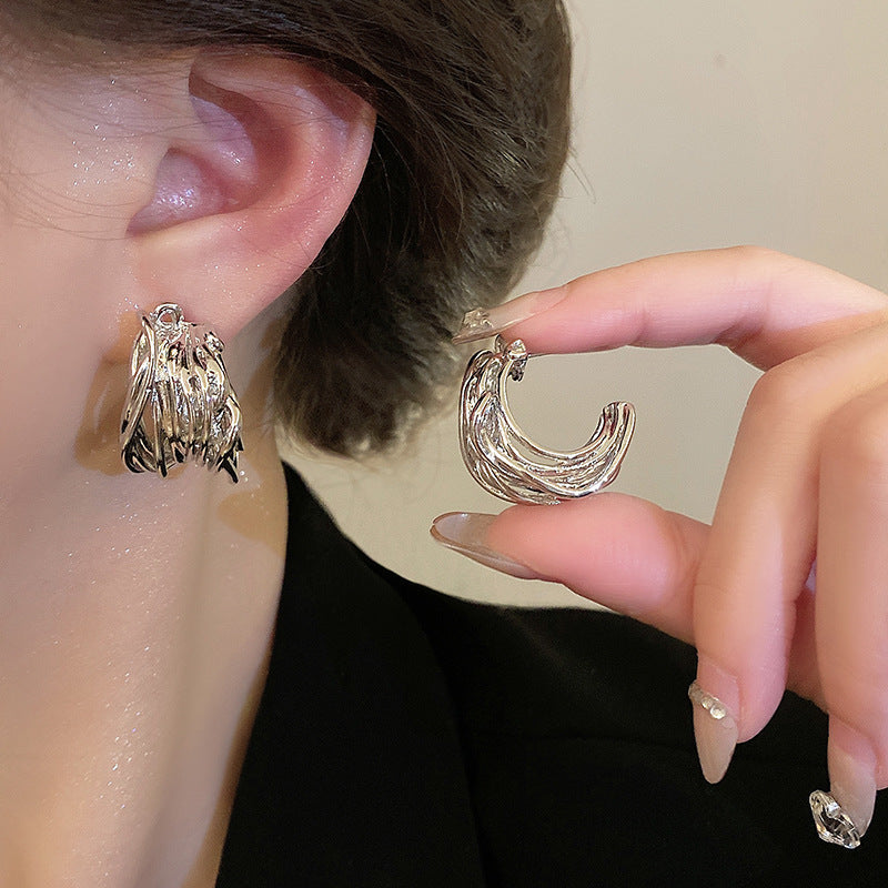Classic Silver Earring with Timeless Appeal