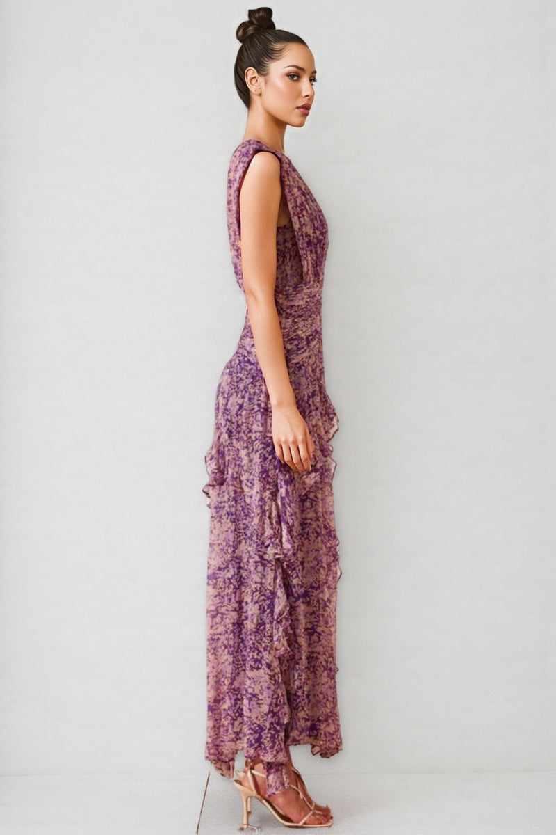 Phaedra Round Neck Sleeveless Maxi Dress