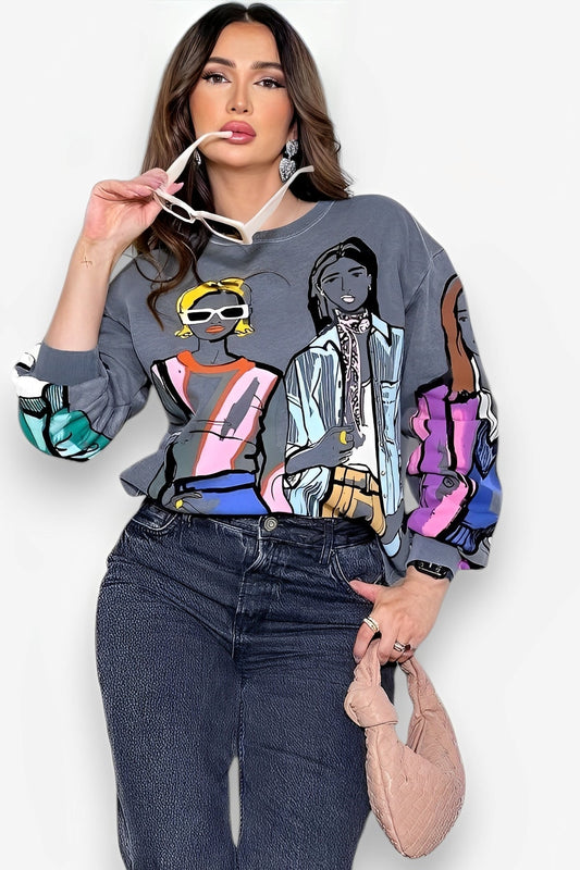Printed Sweatshirt