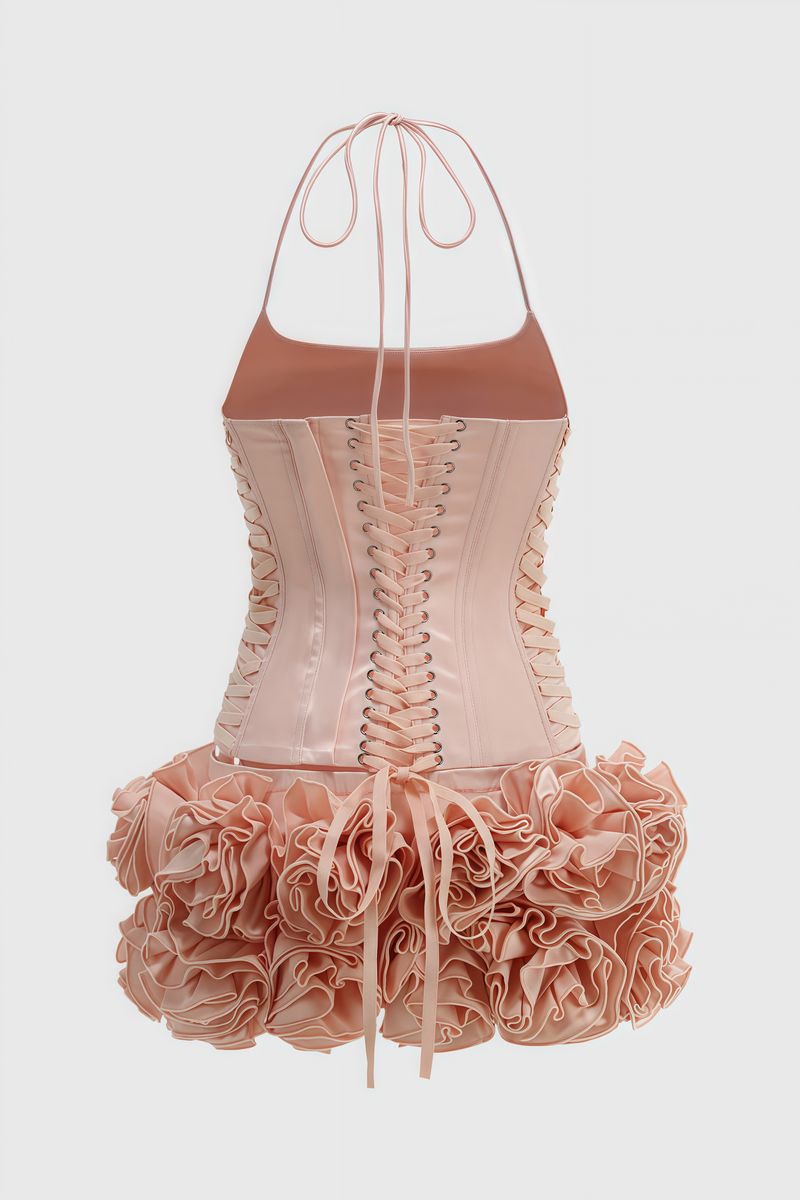 Islaye 3d Puff Mini Dress Two Piece Set