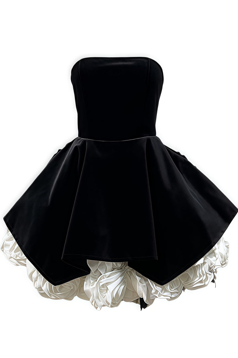 Anira Sleeveless 3d Mini Dress
