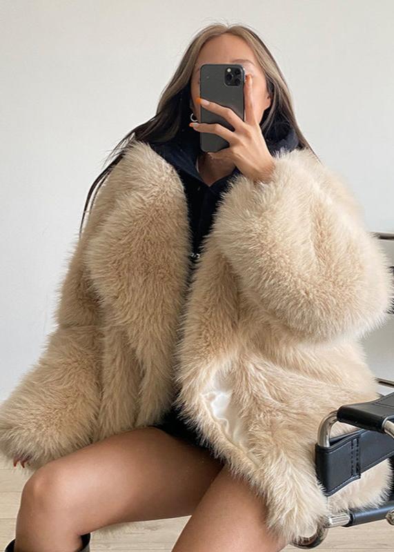 Luxefox Suit Collar Fur Coat