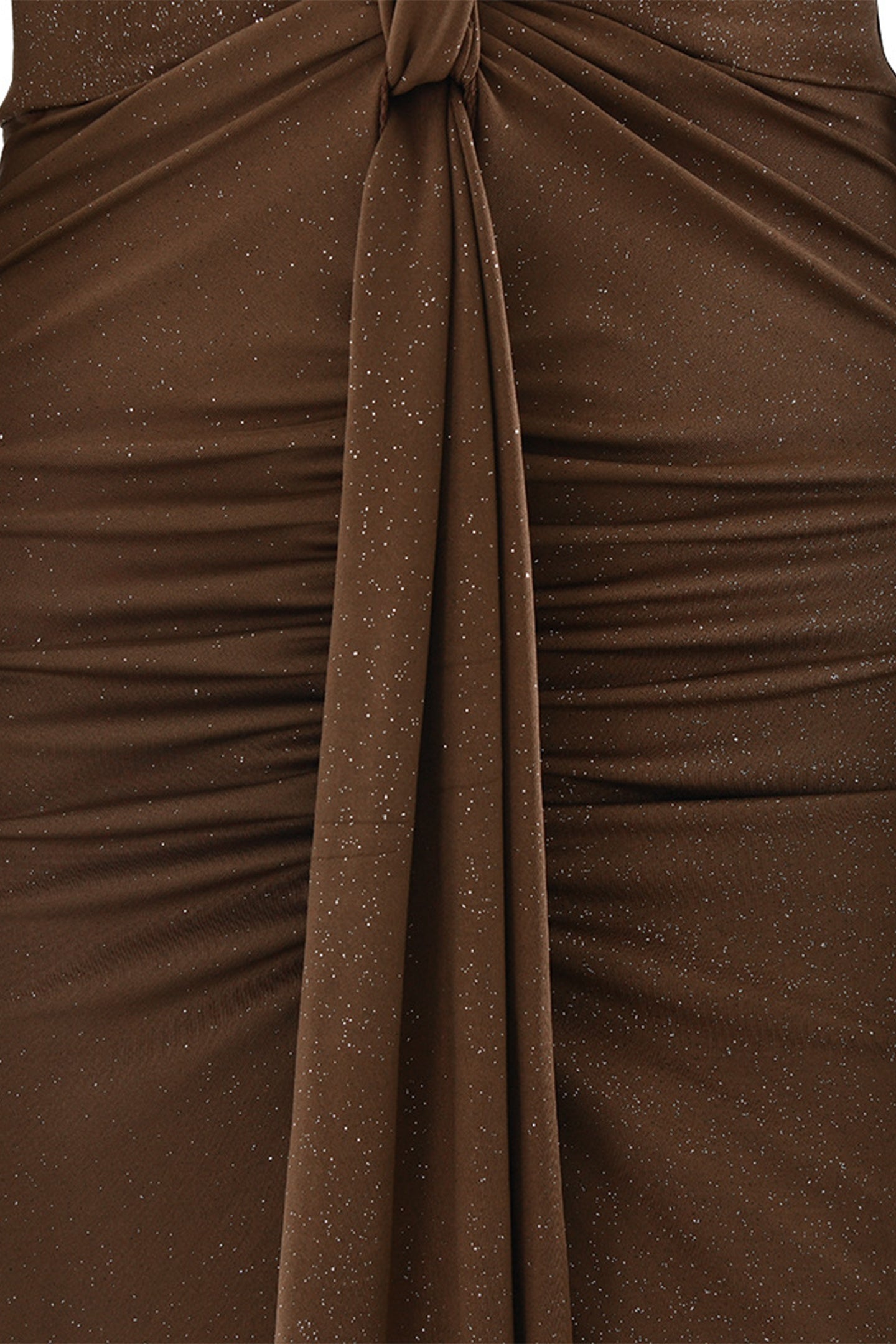 Beverly Deep V-neck Ruched Maxi Dress