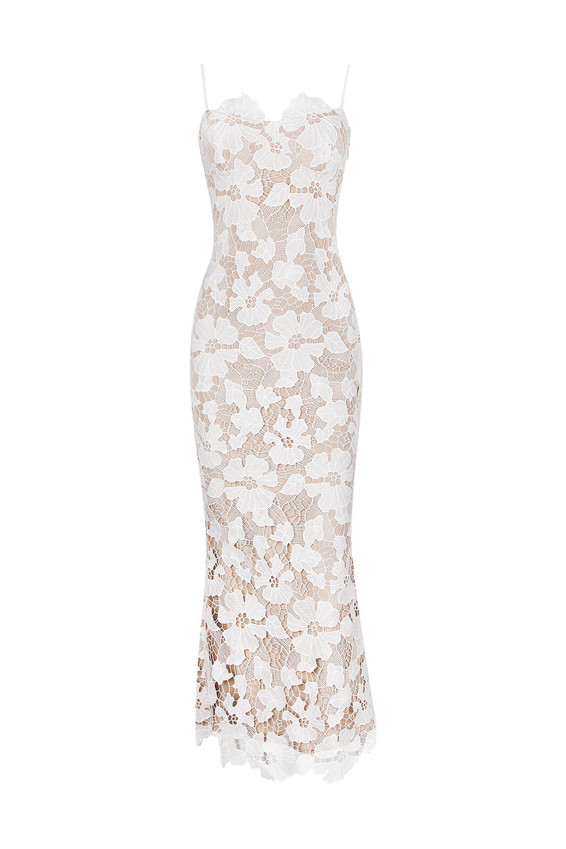 Amanda Embroidered Lace Maxi Dress