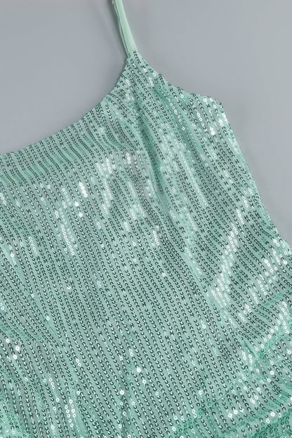 Jorah Halter Split Sequin Maxi Dress