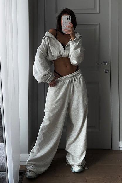 Two-piece Loose Sweater Suit