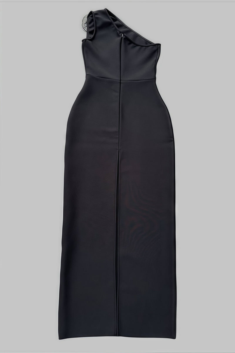 Evelda Sleeveless Rhinestone Maxi Dress