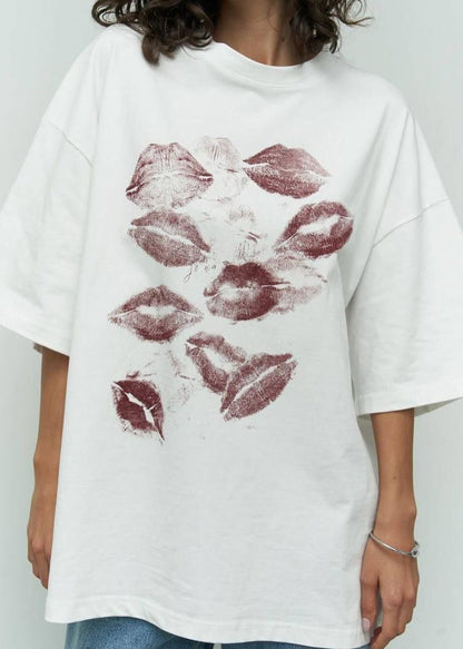 Lip Imprint Oversized T-shirt