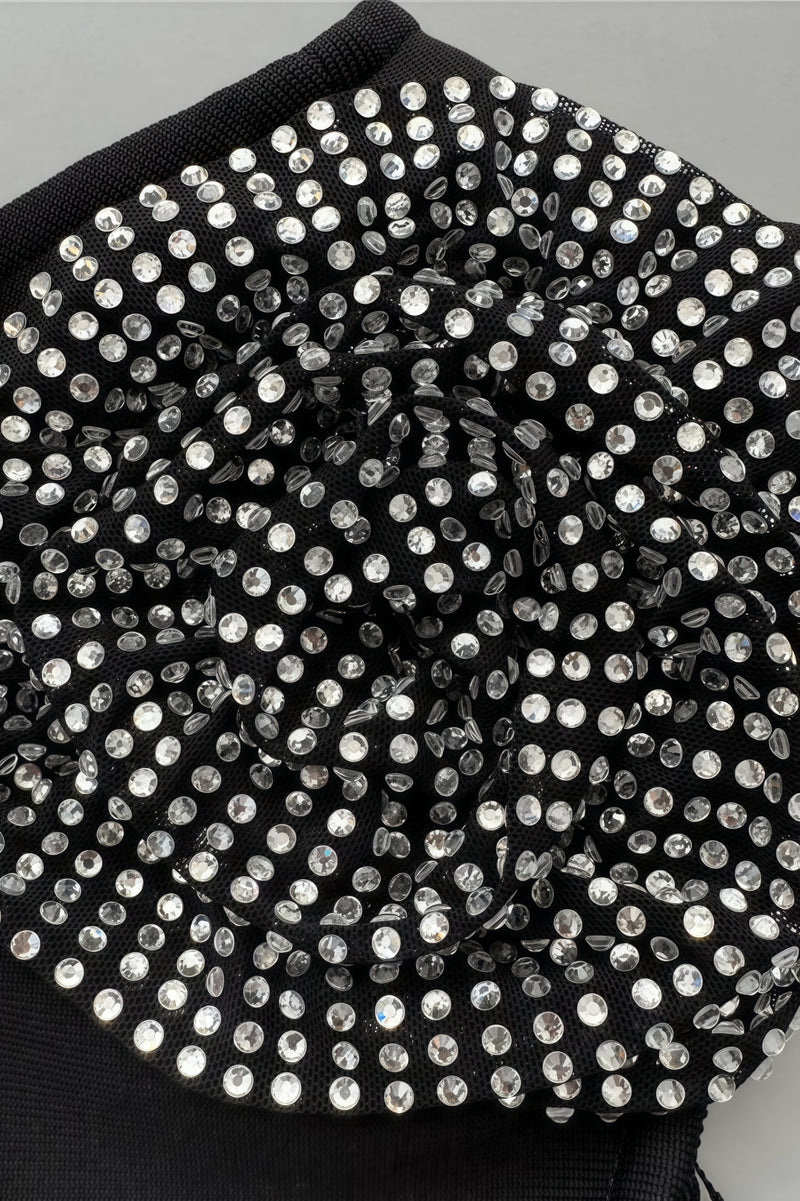 Evelda Sleeveless Rhinestone Maxi Dress