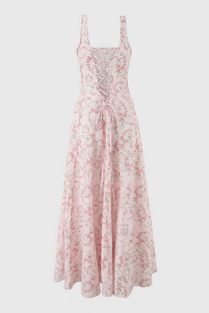 Valely Print Cotton Midi Dress