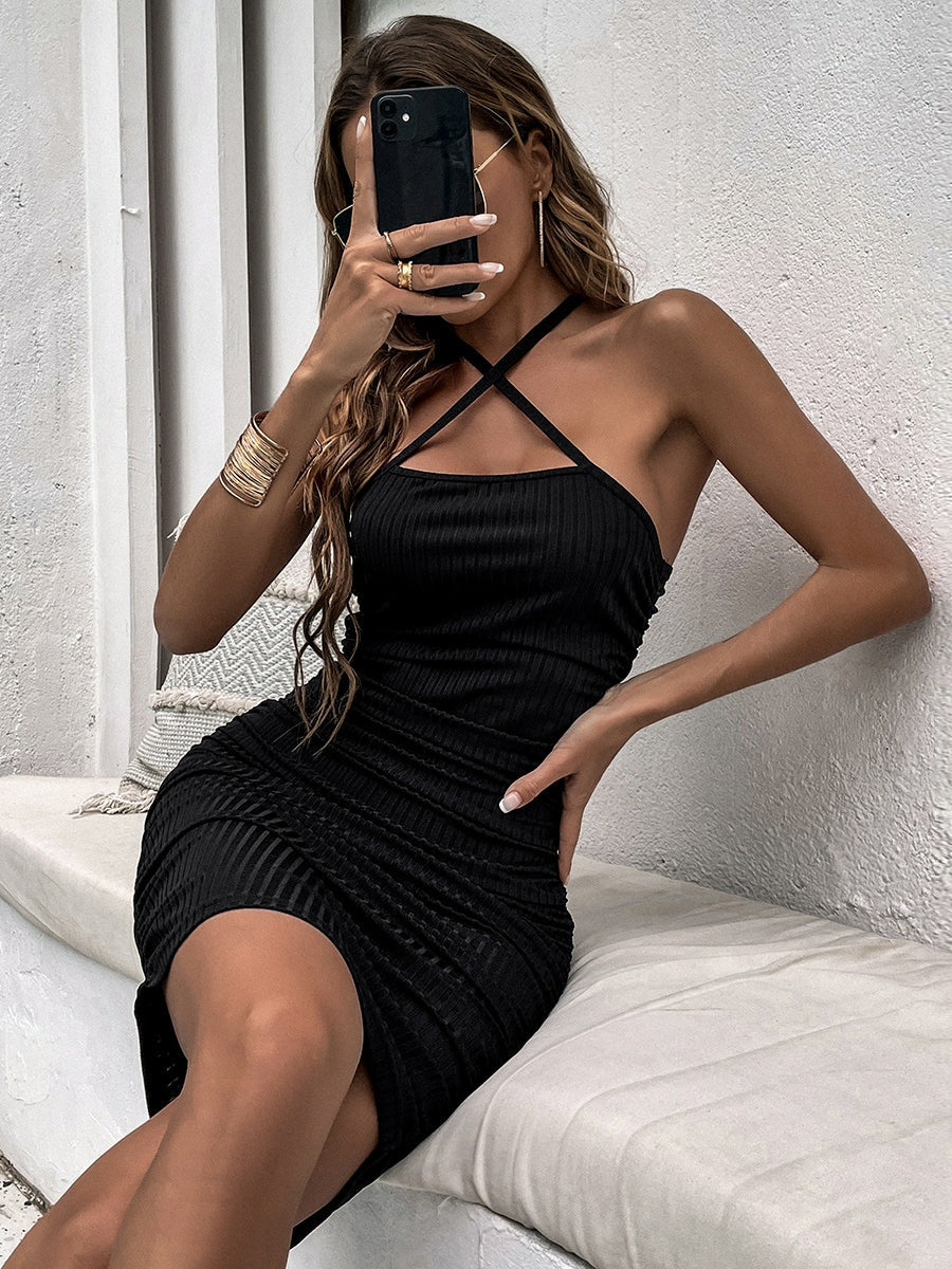 Sling Color Mid Waist Bag Hip Skirt
