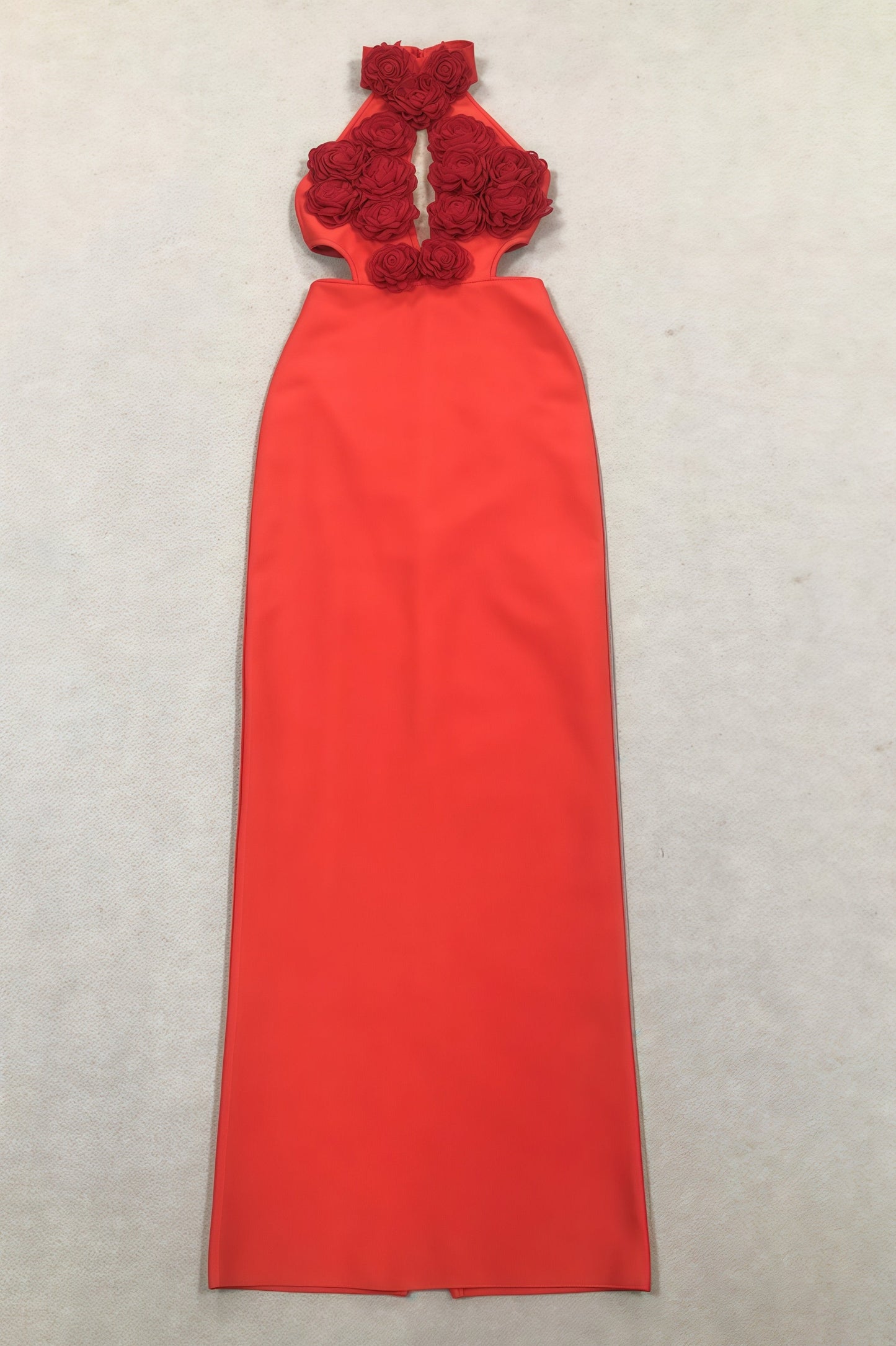 Toven Backless Red Maxi Dress
