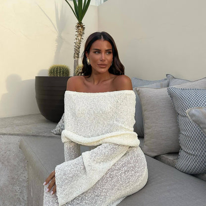 Nayara | Maternity Off Shoulder Maxi Dress