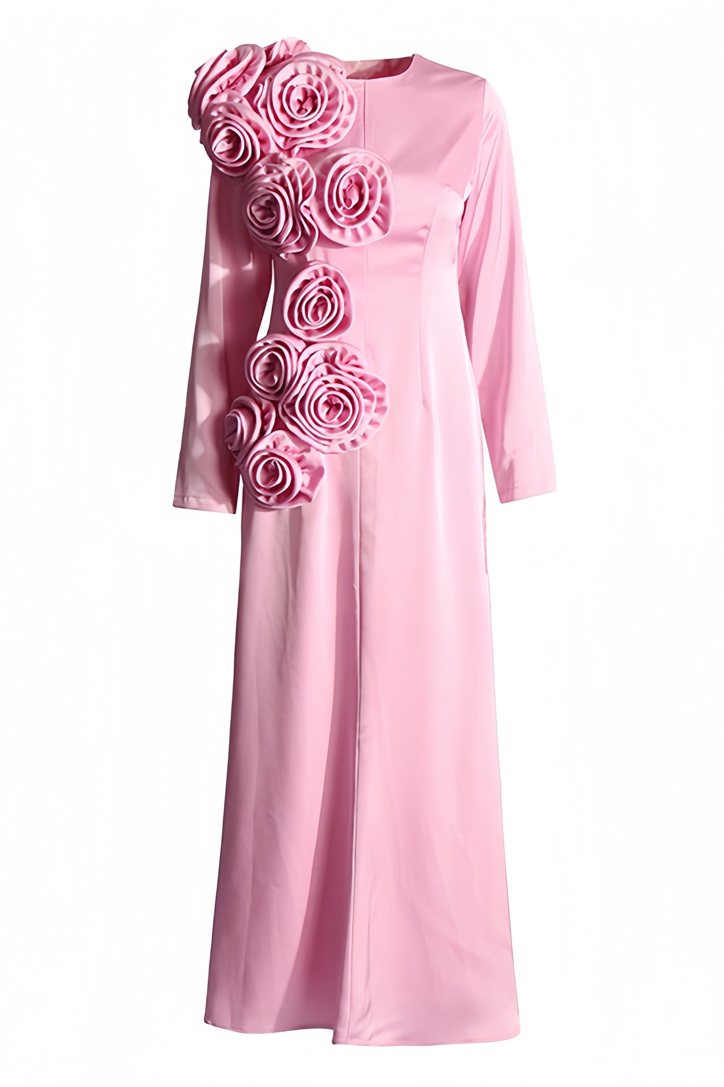 Samala 3d Satin Maxi Dress